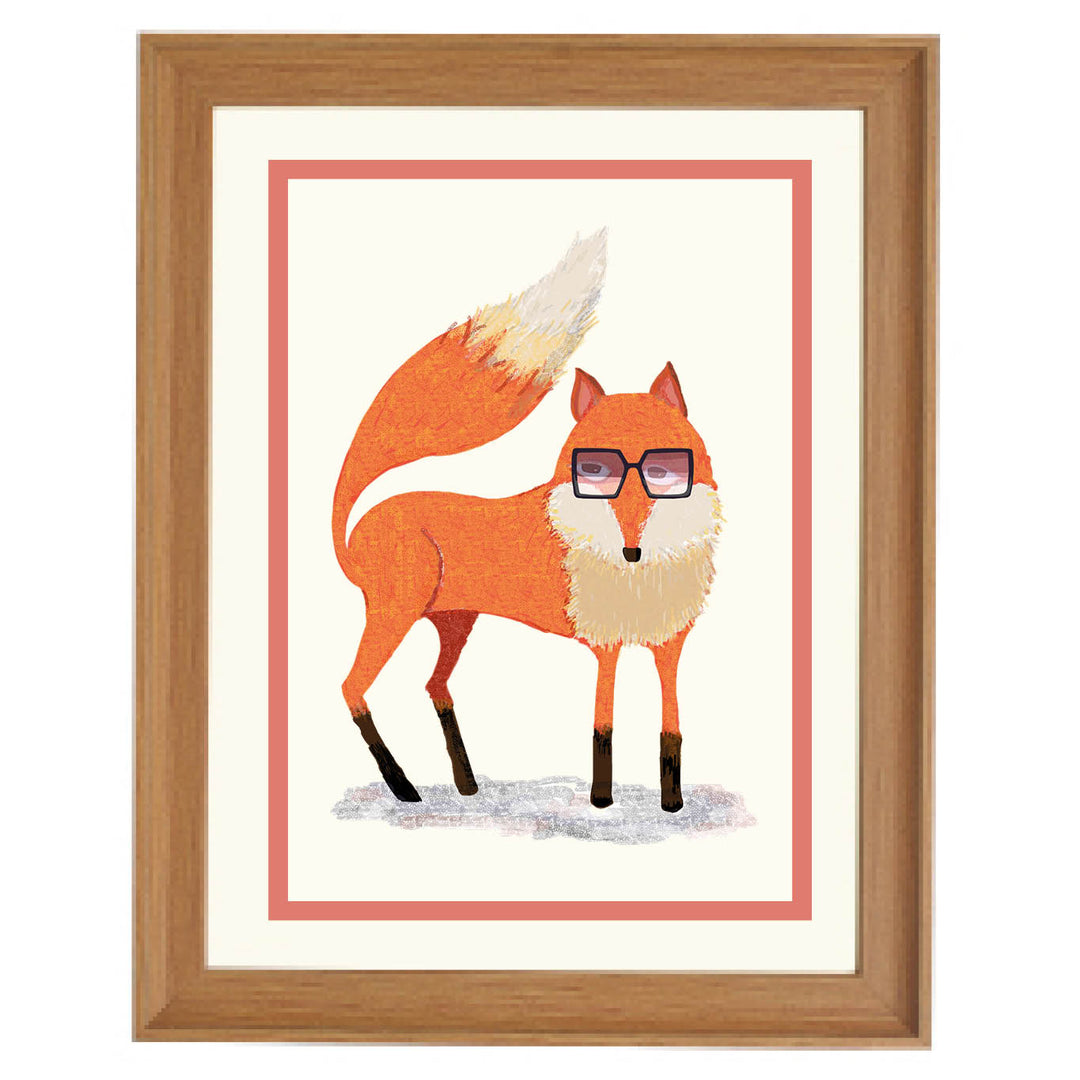 Fox with Sunglasses Art Print