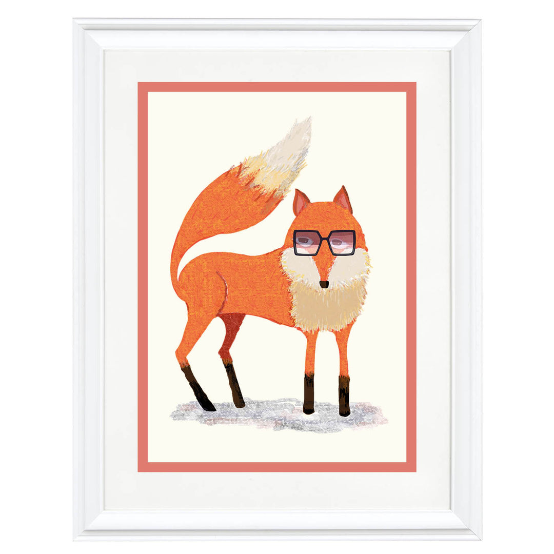 Fox with Sunglasses Art Print