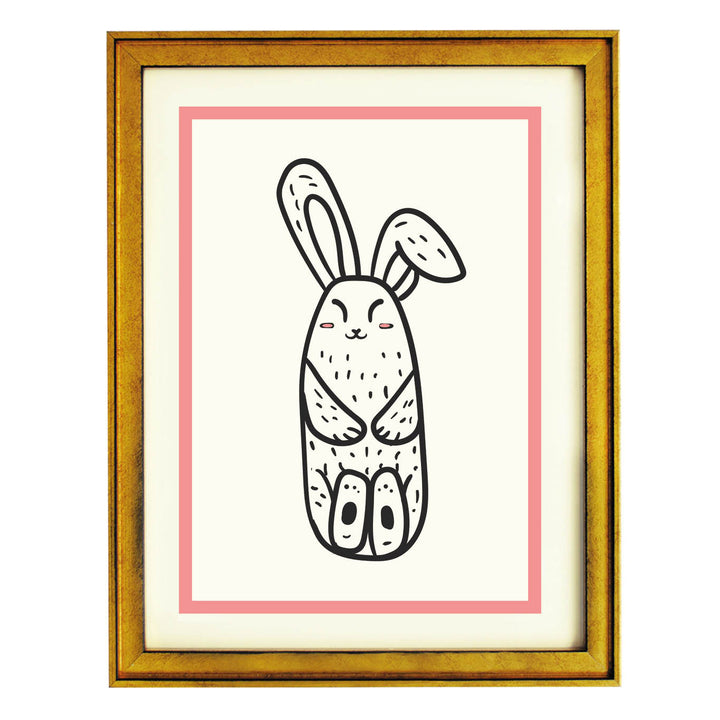 Relaxing Rabbit Art Print