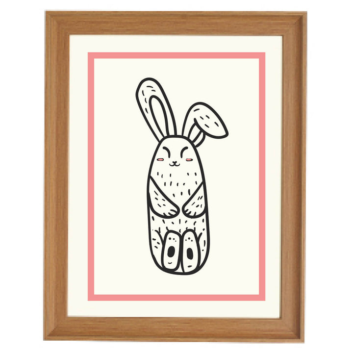 Relaxing Rabbit Art Print