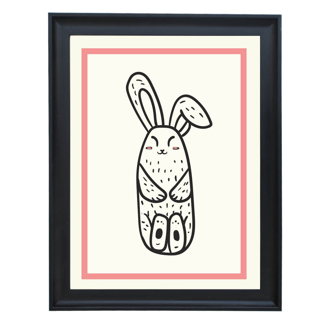 Relaxing Rabbit Art Print