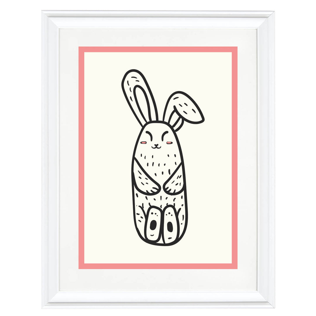 Relaxing Rabbit Art Print