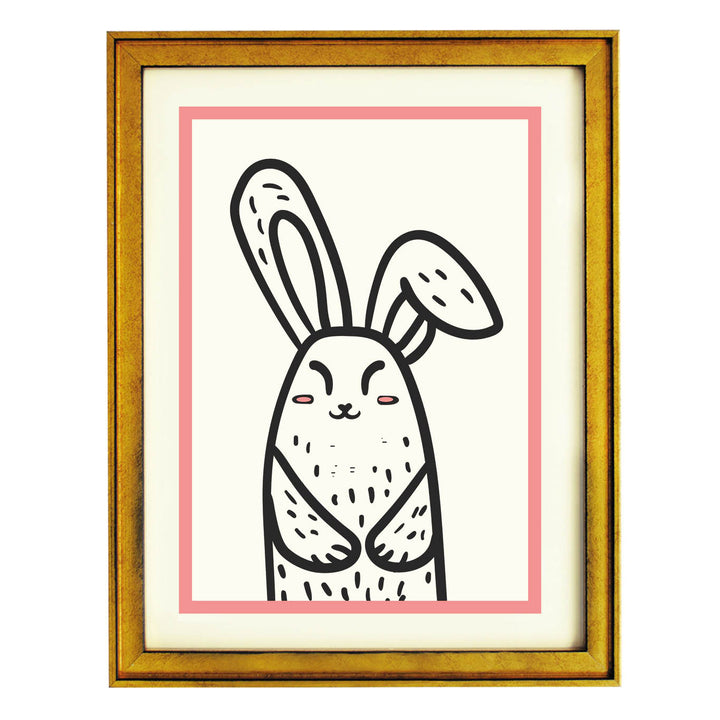 Hoppy Bunny Art Print