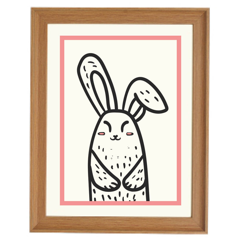 Hoppy Bunny Art Print