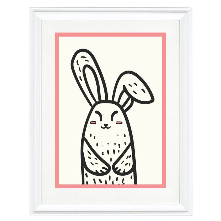 Hoppy Bunny Art Print