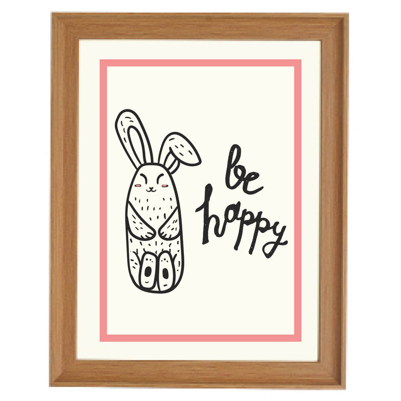 Happy Bunny Art Print