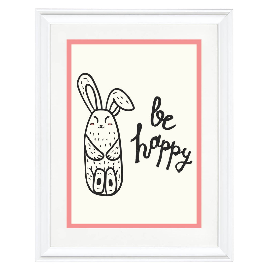 Happy Bunny Art Print