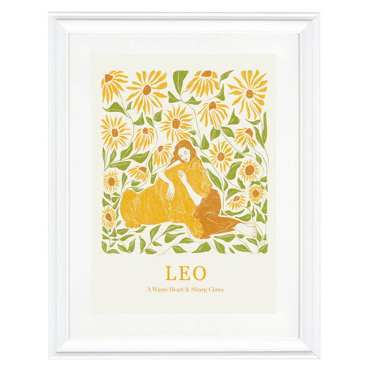 Leo: A Warm Heart & Sharp Claws Art Print