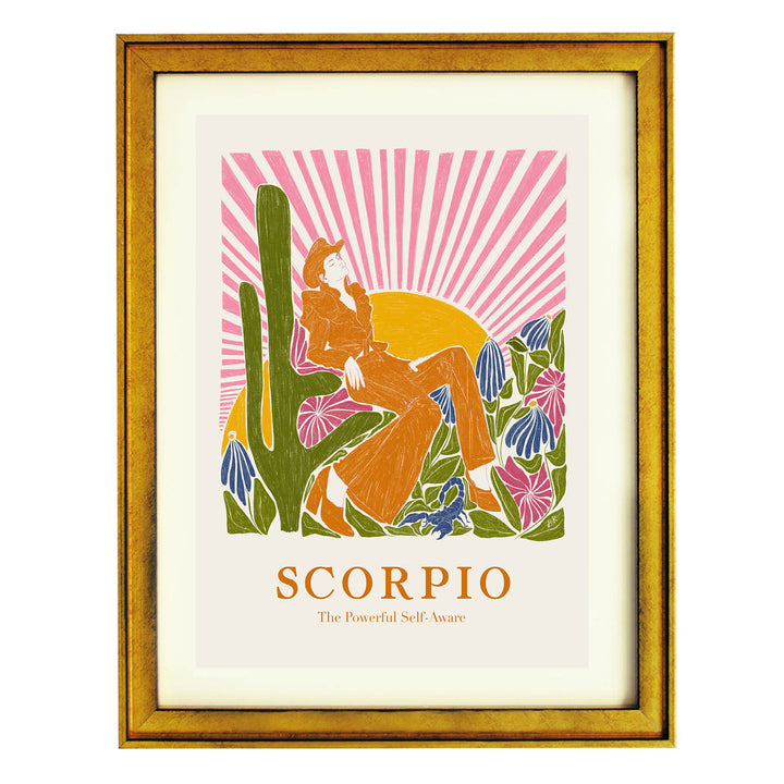 Scorpio: The Powerful Self-Aware Art Print