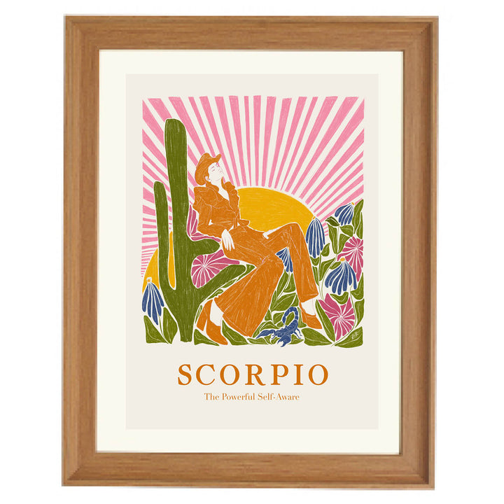 Scorpio: The Powerful Self-Aware Art Print