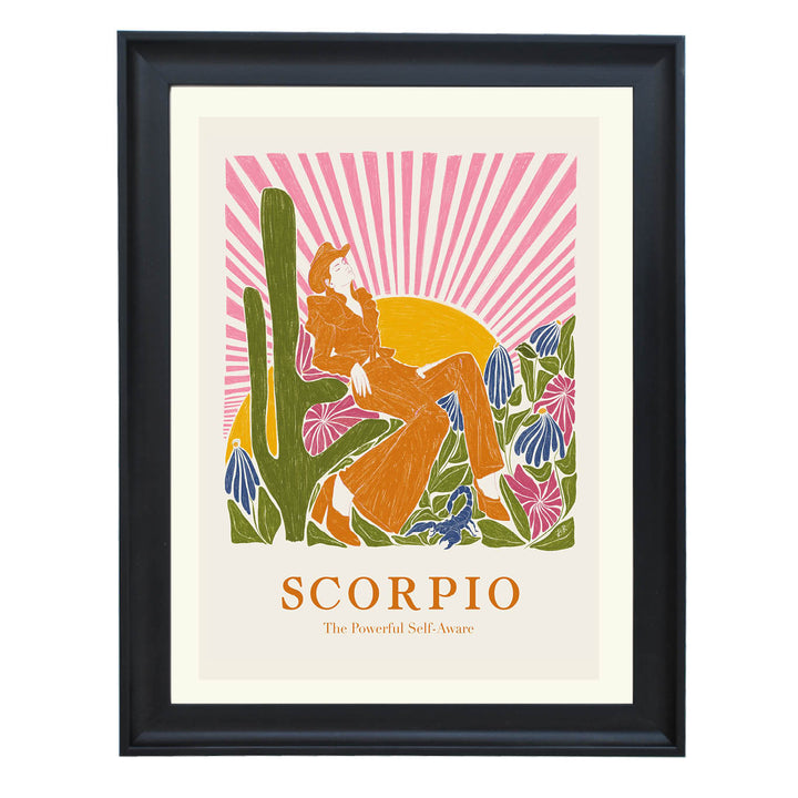 Scorpio: The Powerful Self-Aware Art Print