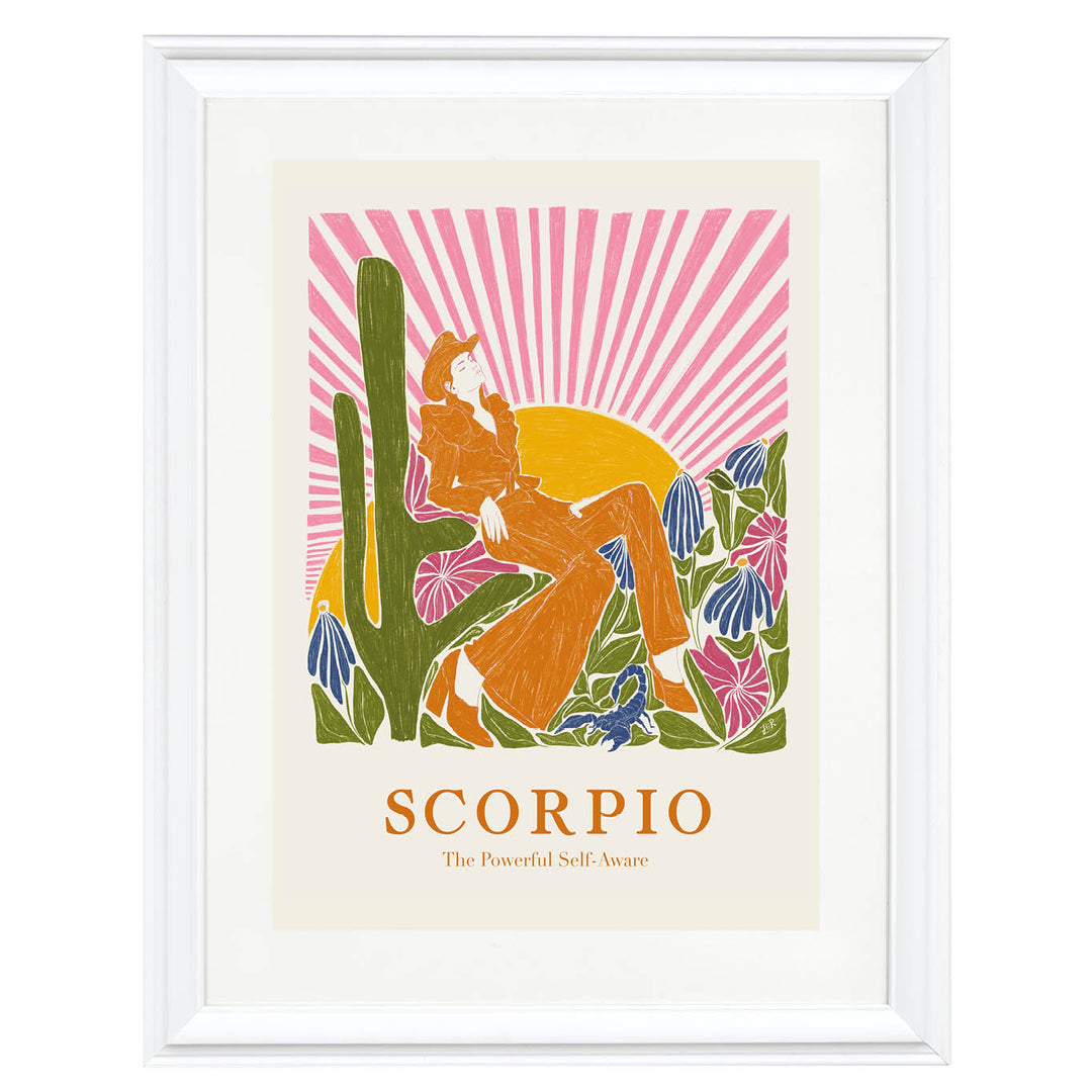 Scorpio: The Powerful Self-Aware Art Print