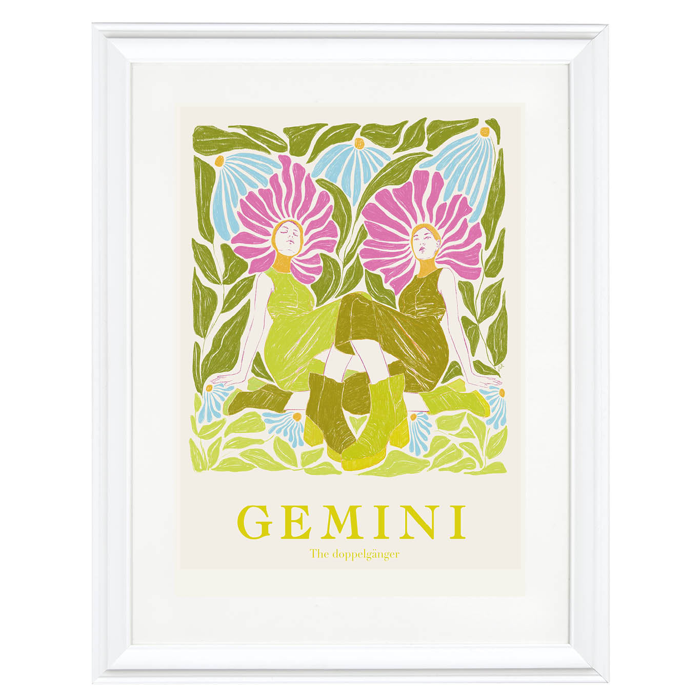 Gemini: The Doppelgänger Art Print – Ikka Dukka Studio Private