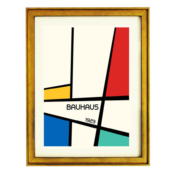 Bauhaus Geometric Design Retro Art Print