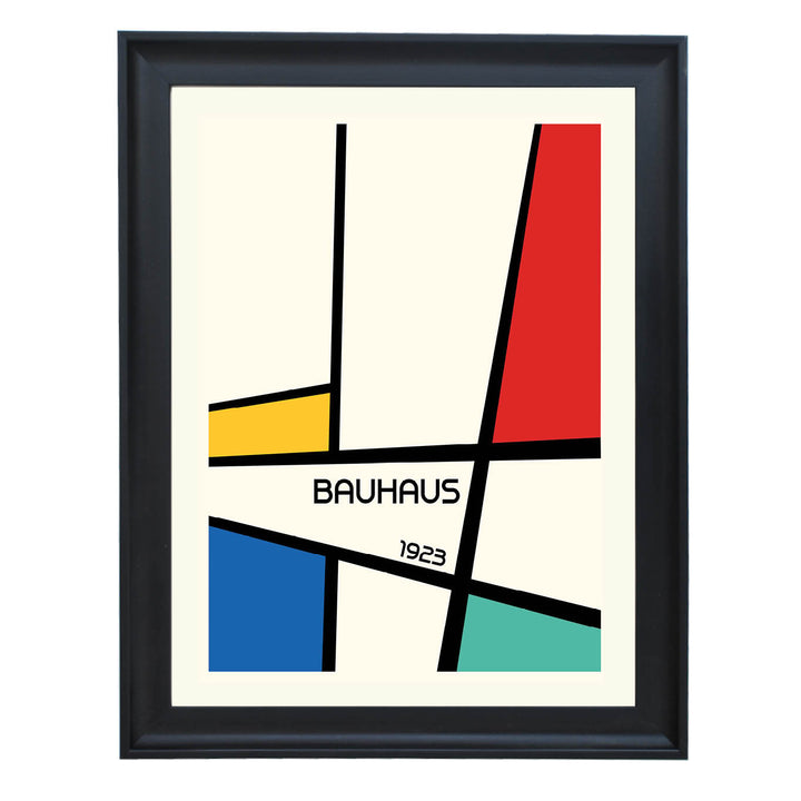 Bauhaus Geometric Design Retro Art Print