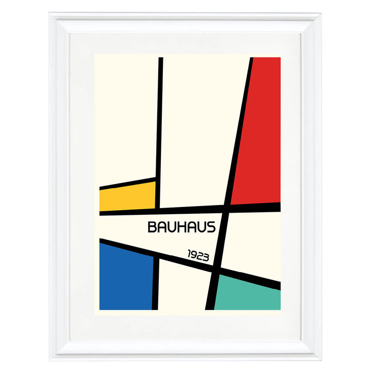 Bauhaus Geometric Design Retro Art Print