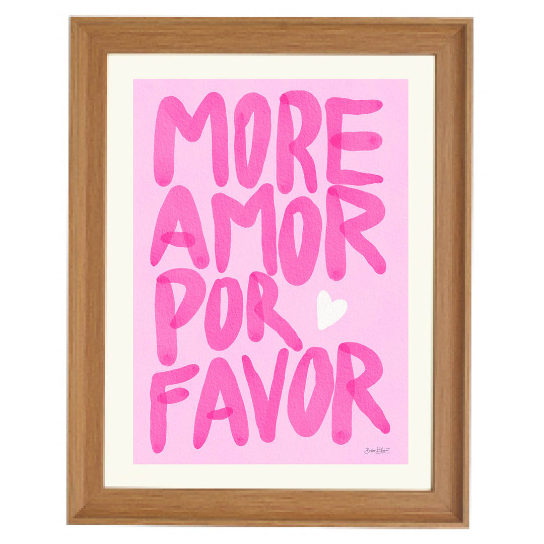 More Amore Por Favor Art Print