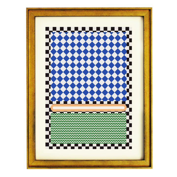 Checkered Rothko Inspiration Art Print