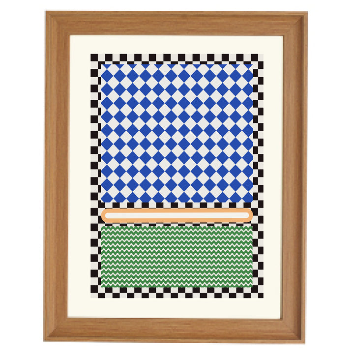 Checkered Rothko Inspiration Art Print