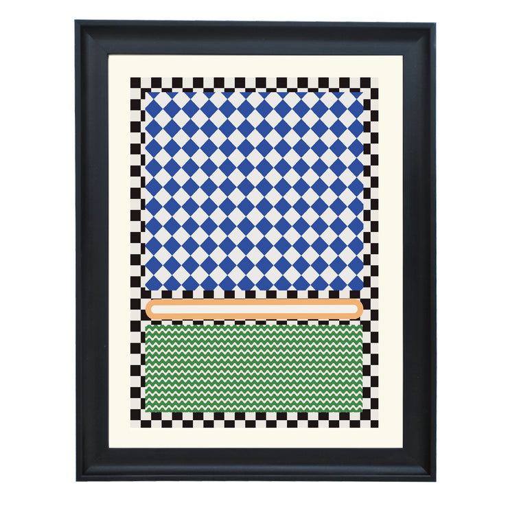 Checkered Rothko Inspiration Art Print