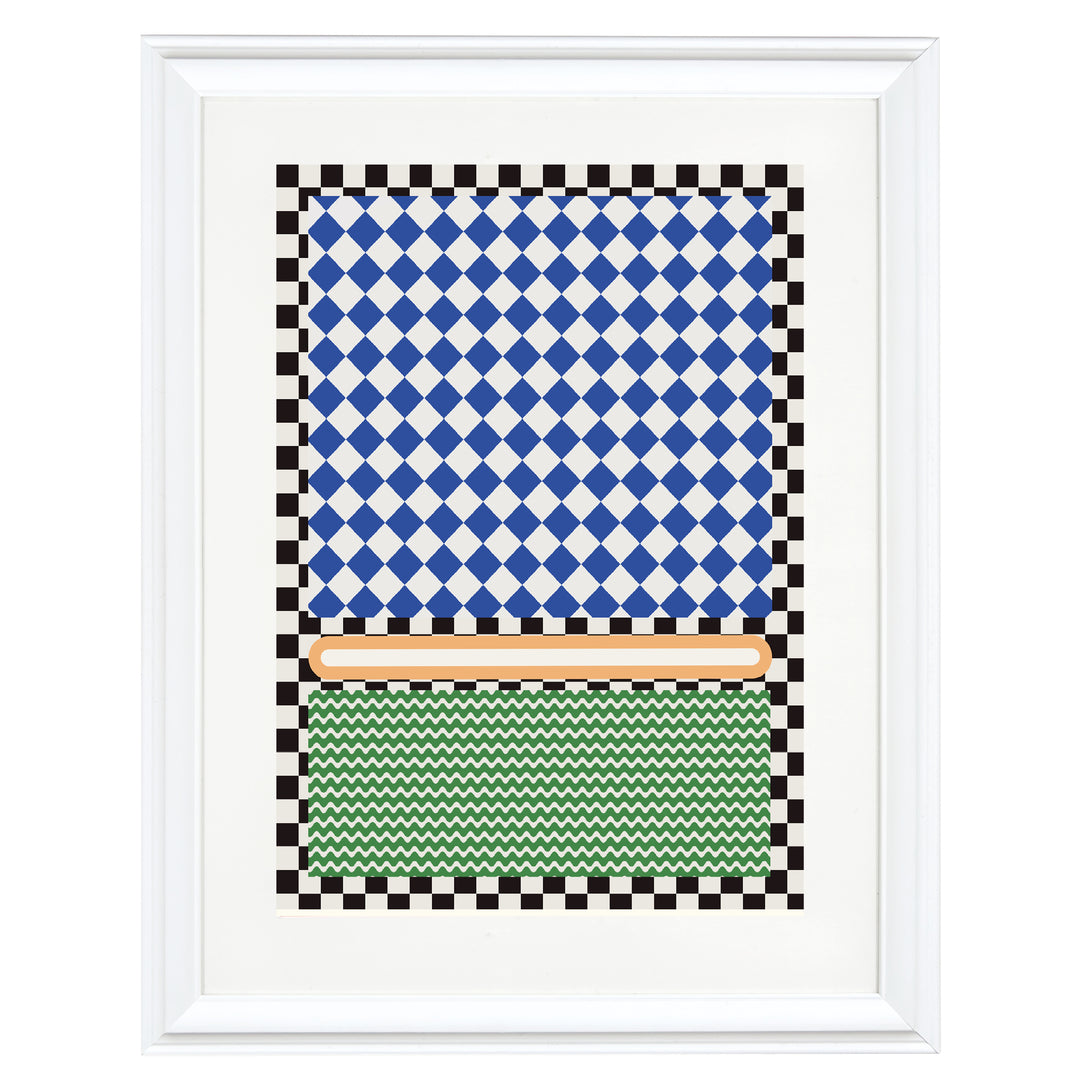 Checkered Rothko Inspiration Art Print