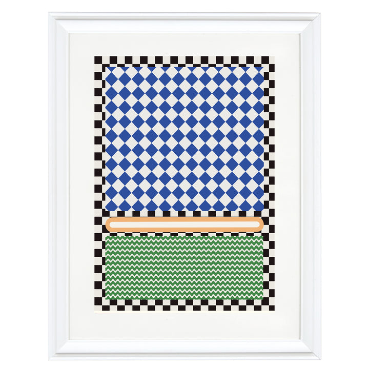 Checkered Rothko Inspiration Art Print