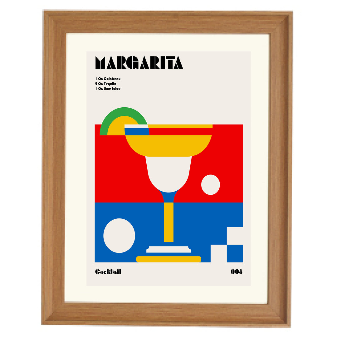 Margarita Bauhaus Cocktail Art Print