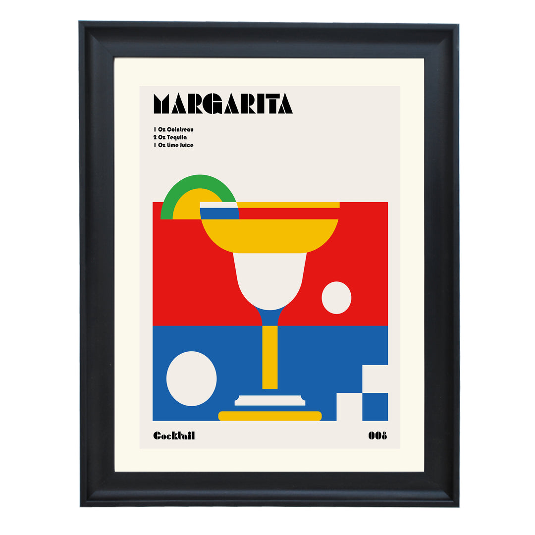 Margarita Bauhaus Cocktail Art Print