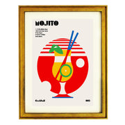 Mojito Bauhaus Cocktail Art Print