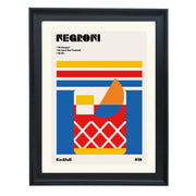 Negroni Bauhaus Cocktail Art Print