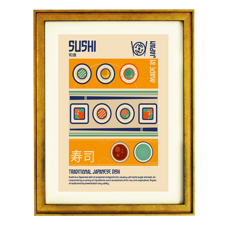 Sushi Japanese Food Art Print