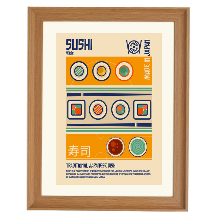 Sushi Japanese Food Art Print