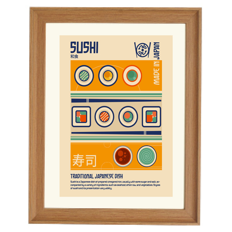 Sushi Japanese Food Art Print