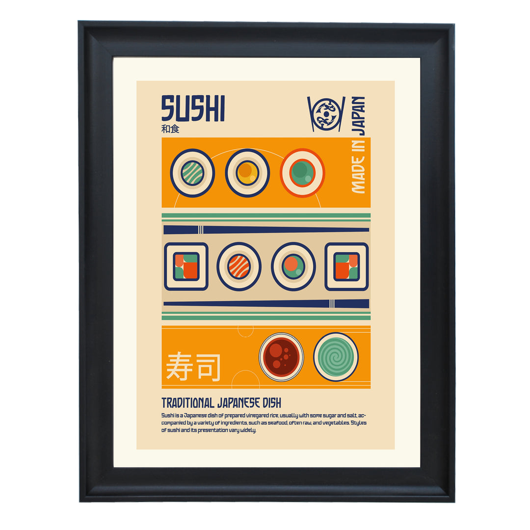 Sushi Japanese Food Art Print