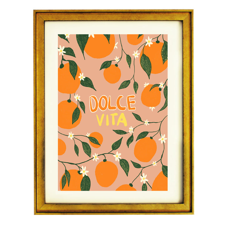 Dolce Vita a Oranges Art Print