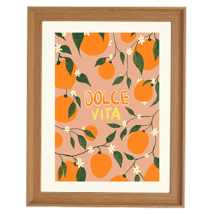Dolce Vita a Oranges Art Print