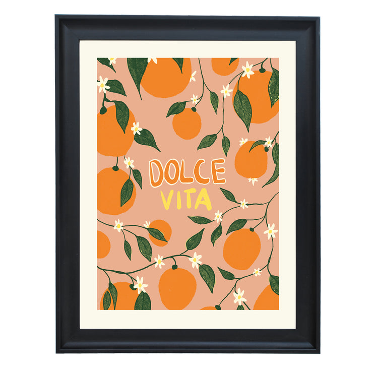 Dolce Vita a Oranges Art Print