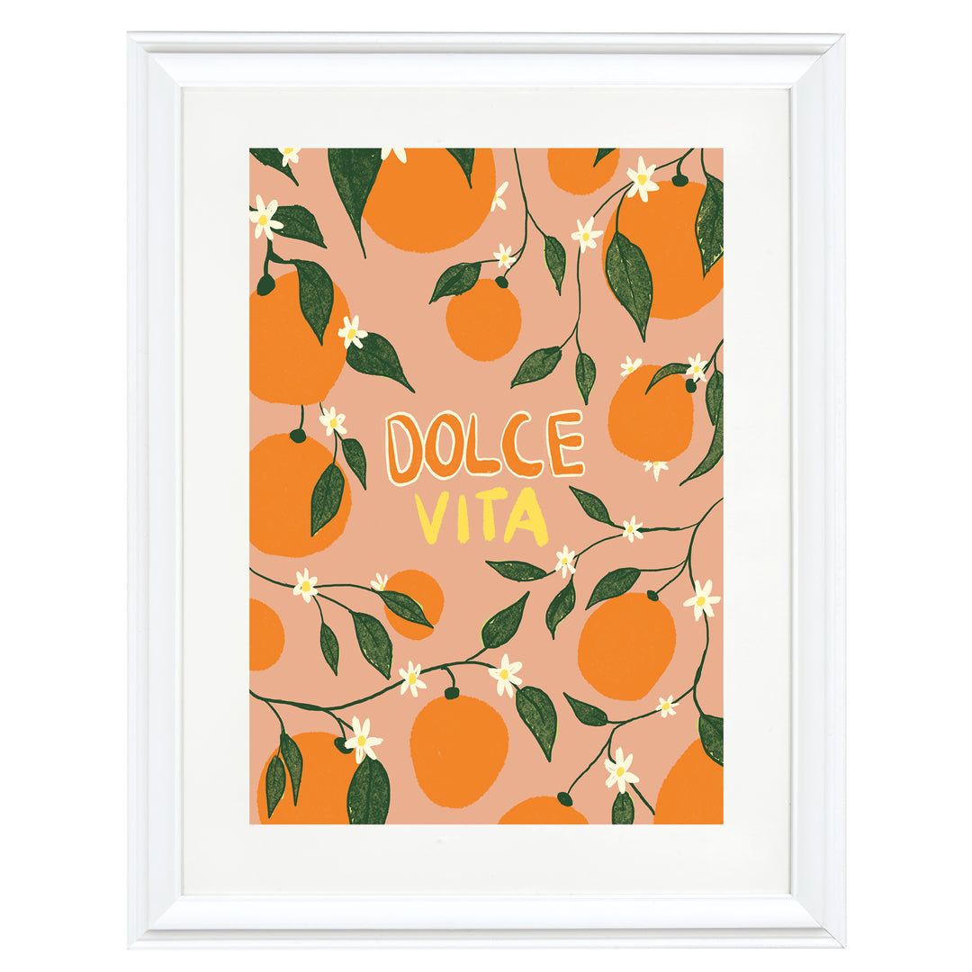 Dolce Vita a Oranges Art Print