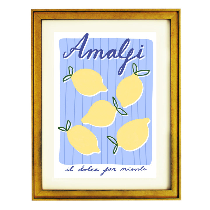 Amalfi Lemons Art Print