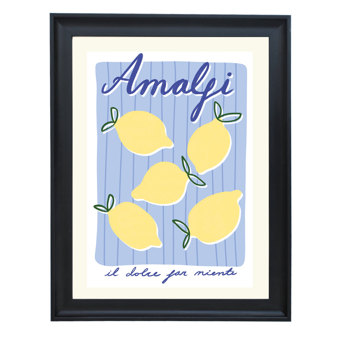 Amalfi Lemons Art Print