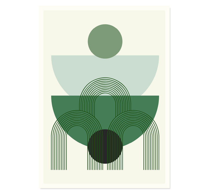 Forest Geometry Art Print