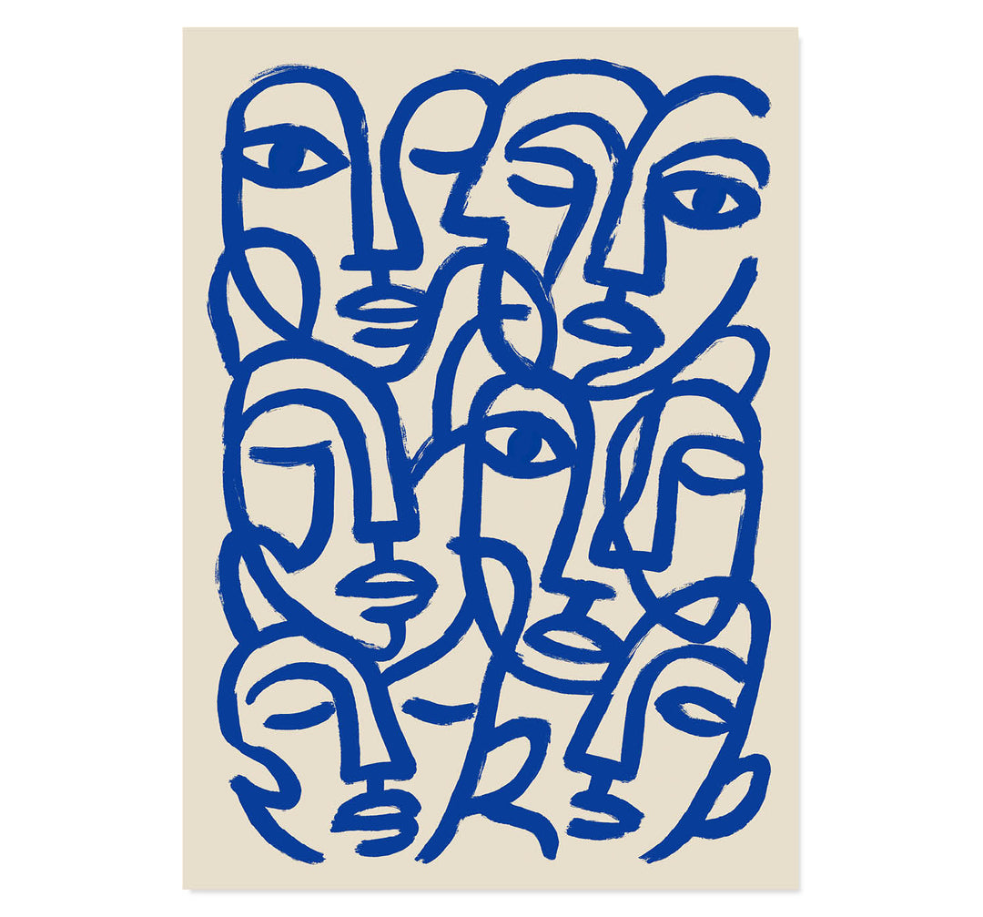 eclectic interiors, contemporary art lovers, or statement walls.