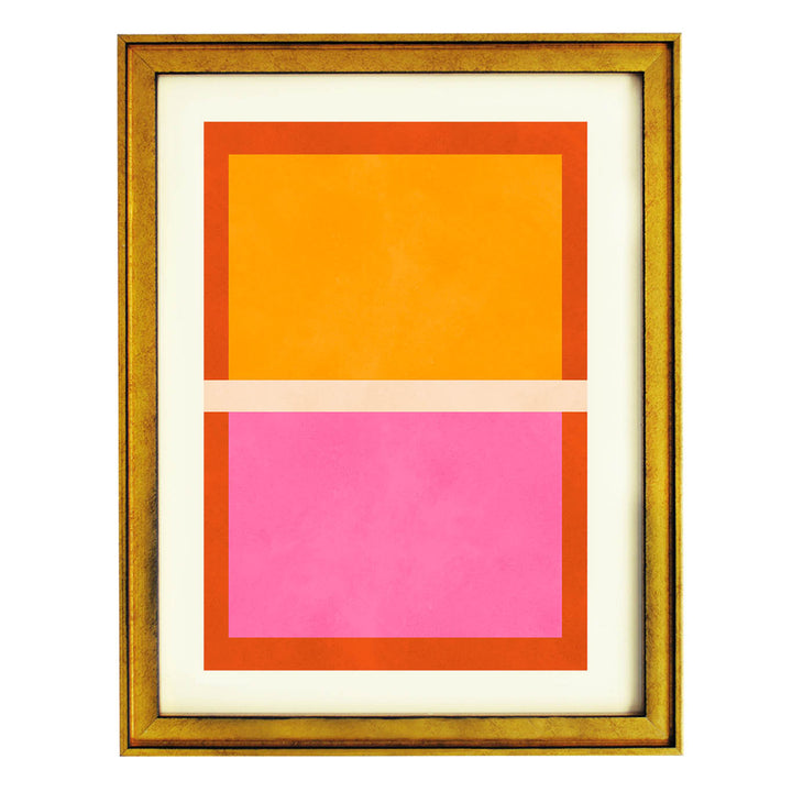 Color Block Harmony Art Print