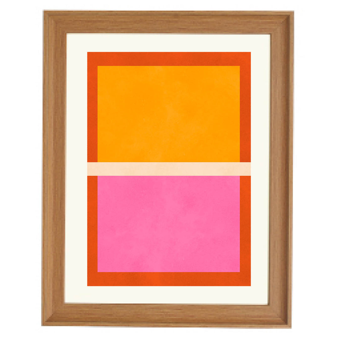 Color Block Harmony Art Print