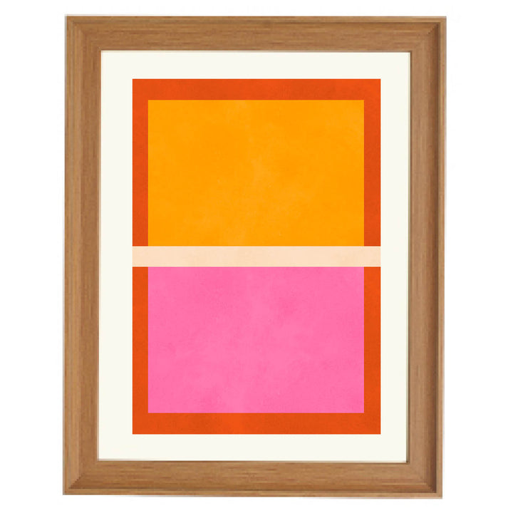 Color Block Harmony Art Print