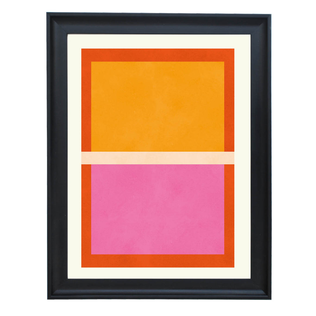 Color Block Harmony Art Print
