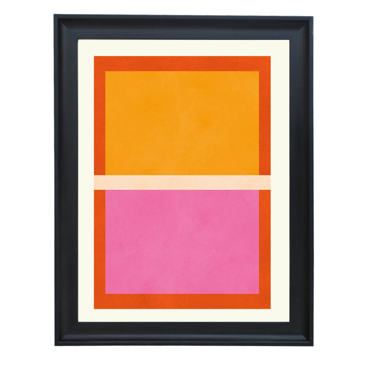 Color Block Harmony Art Print