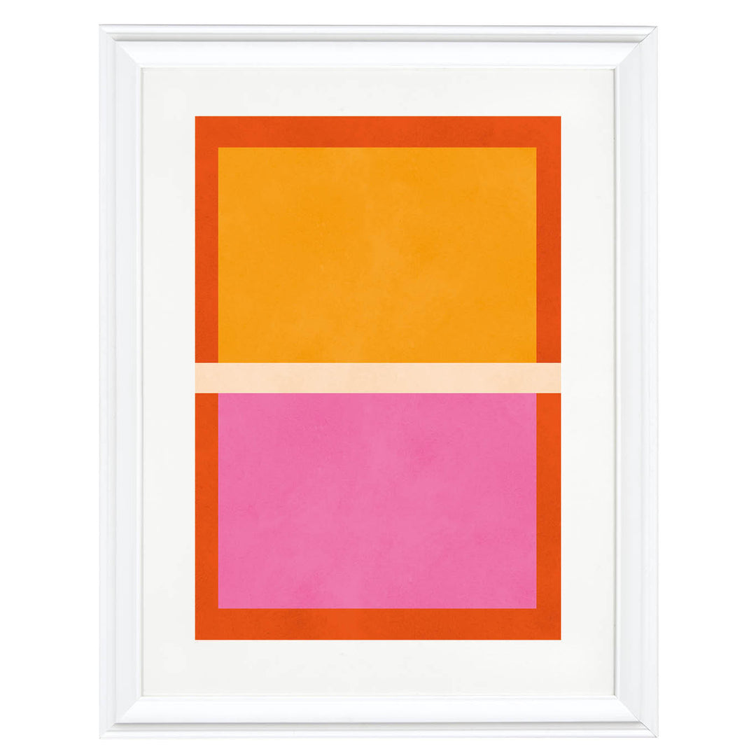 Color Block Harmony Art Print
