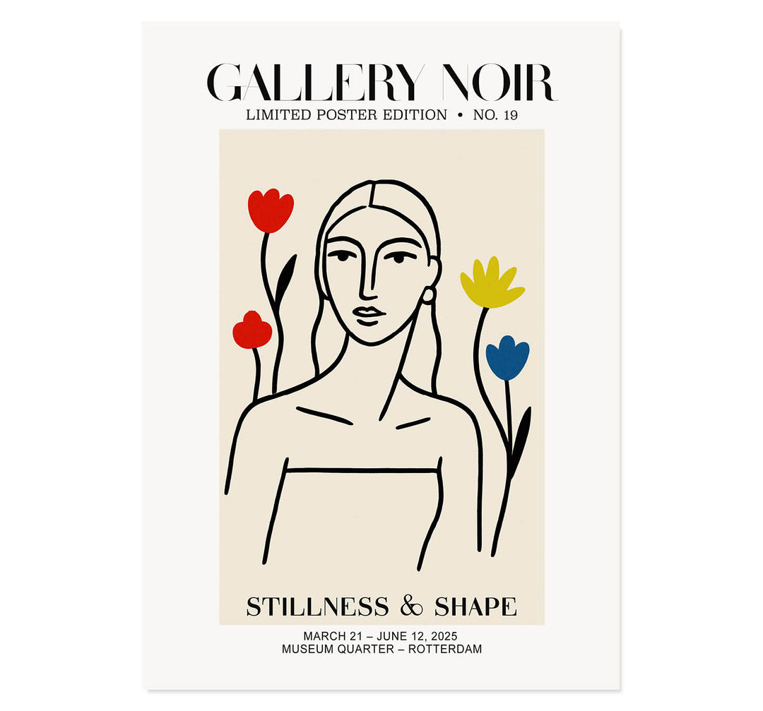 Stillness & Shape: Floral Muse Art Print