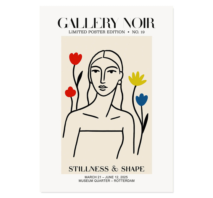 Stillness & Shape: Floral Muse Art Print